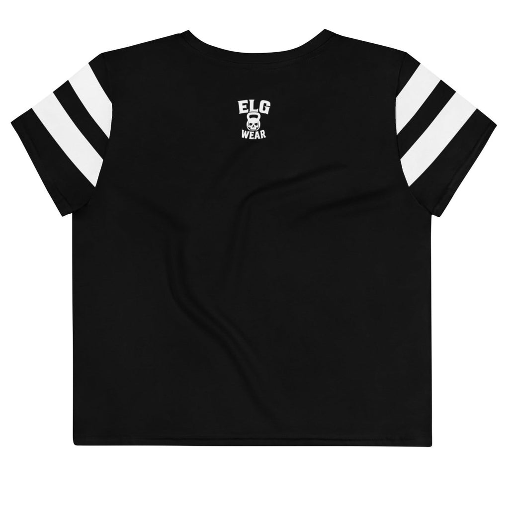 Crop Top Maniche Corte 215g - Muscle Mommy Not Skinny Bitch - vista posteriore