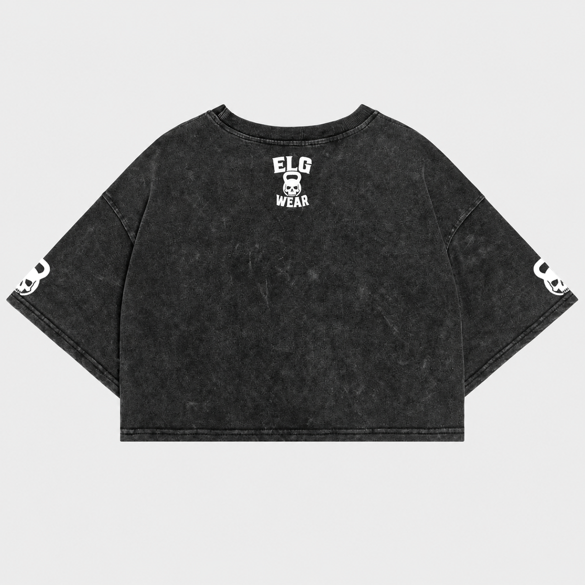 Crop Top Oversize Nero – Muscle Mommy Does It Better