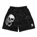 FUCK YOUR OPINION - Pantaloncini traforati stampa all over - ELGwear