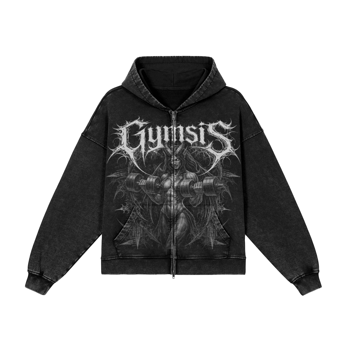 Gymsis - felpa con cappuccio e cerniera - ELGwear