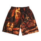 HAIL SATAN - Pantaloncini traforati stampa all over - ELGwear