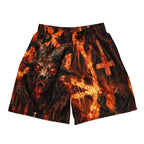 HAIL SATAN - Pantaloncini traforati stampa all over - ELGwear