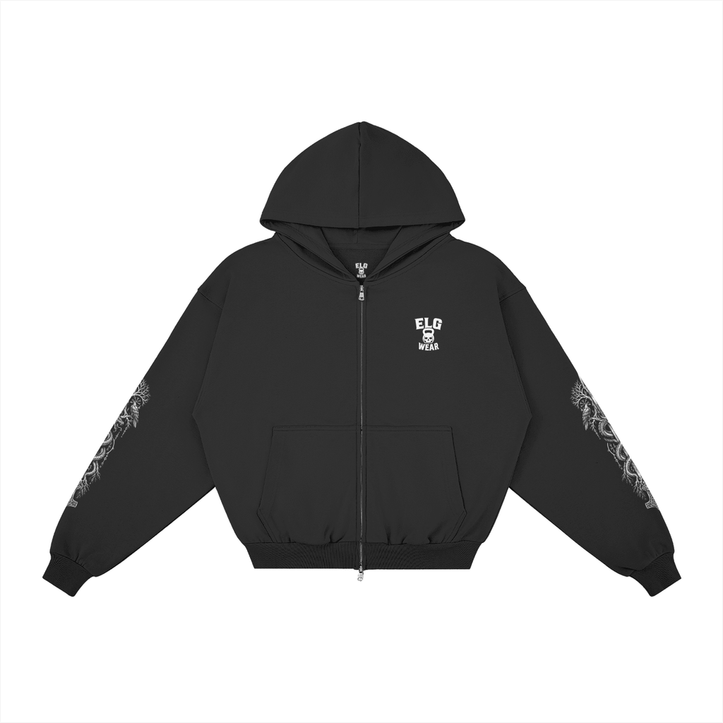 Guida taglie - Jörmungandr - Felpa Zip Oversize 400g