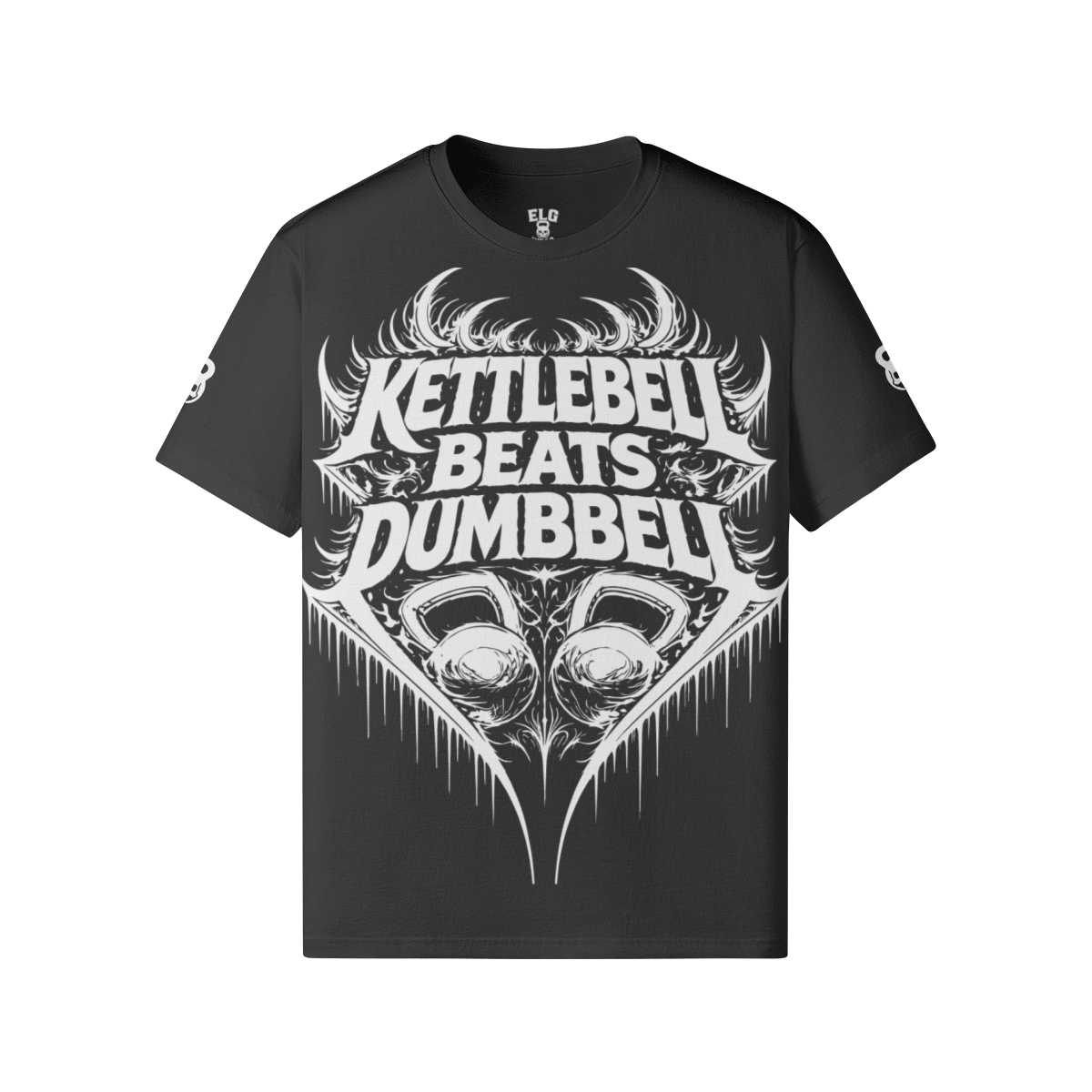Kettlebell beats Dumbbell - maglietta in cotone taglio classico - ELGwear