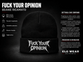 Metal Beanie - Cappello Ricamato Form-Fitting