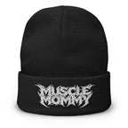 CAPPELLINO DI LANA MUSCLE MOMMY -  ( RICAMO BIANCO)